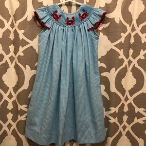 Smocked Crab Dress • 3T